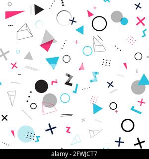 Abstract Geometric Seamless Pattern Minimal Background. Vector Illustration Stock Vector