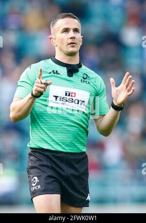 Luke Rees Referee Referee Luke Pearce of England during Heineken Champions Cup Final ...