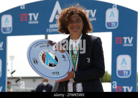 Turin, Italy. 23rd May, 2021. Rita Guarino (Coach) during Juventus FC vs Inter - FC Internazionale, Italian football Serie A Women match in Turin, Italy, May 23 2021 Credit: Independent Photo Agency/Alamy Live News Stock Photo