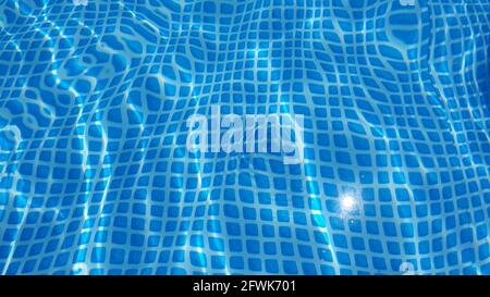 Water surface texture with looping clean swimming pool ripples and ...