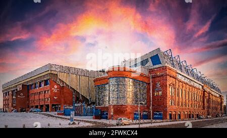 Entrance to Ibrox football stadium, the home of Rangers Football Club,  Govan, Glasgow, Scotland, UK Stock Photo - Alamy