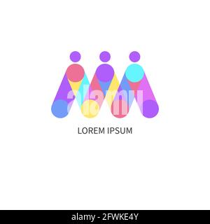 Group of people holding hands. Abstract symbol of teamwork. Business community, friendship concept Stock Vector