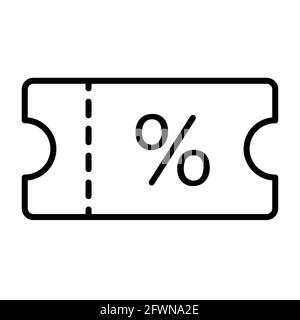 Discount Voucher Outline Icon Vector Editable Payment Methods Concept For Graphic Design Logo Web Site Social Media Mobile App Ui Illustration Stock Vector Image Art Alamy