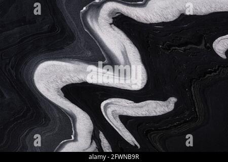 Natural Exotic Black -marble background, texture in elegant classic colors for your new design. Stock Photo
