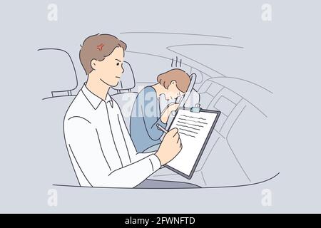 Failure in education concept Stock Vector