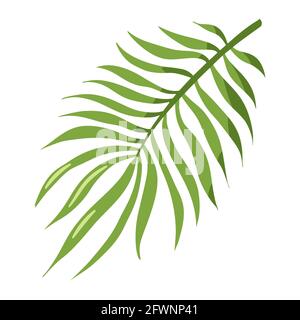 Exotic leaf icon. Floral vector template for logo, cosmetics, spa, beauty care products, stickers, prints Stock Vector