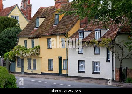 Houses in the village of Dedham, Essex, England UK Stock Photo