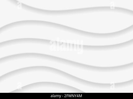 Wavy background, gray abstract pattern Design template Vector illustration Stock Vector