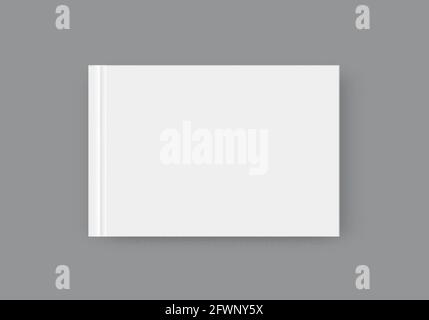 Vector blank magazine on gray background. Template for design Stock Vector