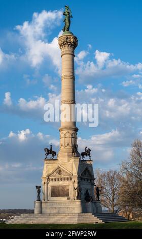 Soldier's and Sailor's Monument in Des Moines, Iowa Stock Photo