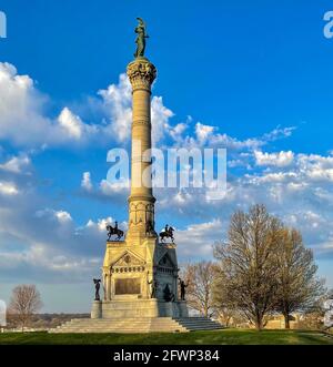 Soldier's and Sailor's Monument in Des Moines, Iowa Stock Photo
