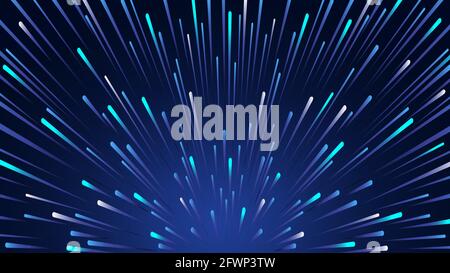 Graphic Background with Speed Radial Lines. Vector illustration Stock Vector