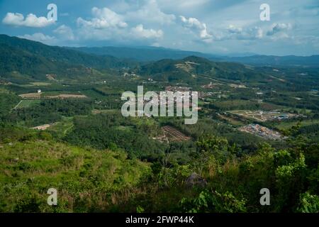 Mountain Village From Height Mountain Peak View Bird View Aerial View Broga Hill Malaysia Stock Photo Alamy