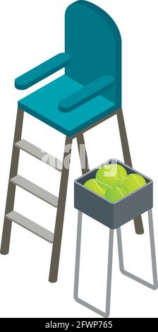 Sport inventory icon. Isometric illustration of sport inventory vector icon for web Stock Vector