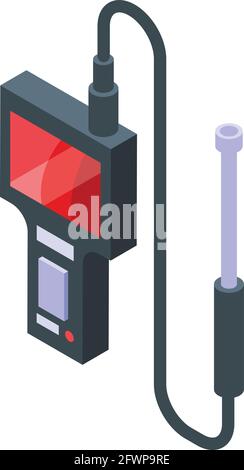 Endoscope icon. Isometric of Endoscope vector icon for web design isolated on white background Stock Vector