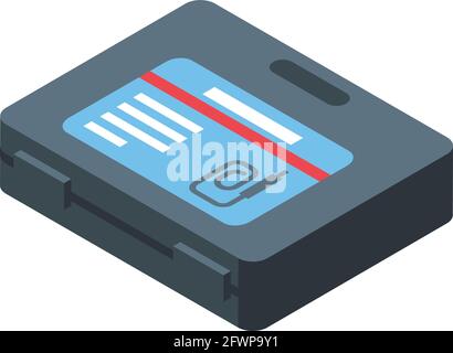 Endoscope box icon. Isometric of Endoscope box vector icon for web design isolated on white background Stock Vector