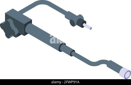 Endoscope pipe icon. Isometric of Endoscope pipe vector icon for web design isolated on white background Stock Vector