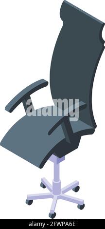 Ergonomic workplace chair icon. Isometric of Ergonomic workplace chair vector icon for web design isolated on white background Stock Vector