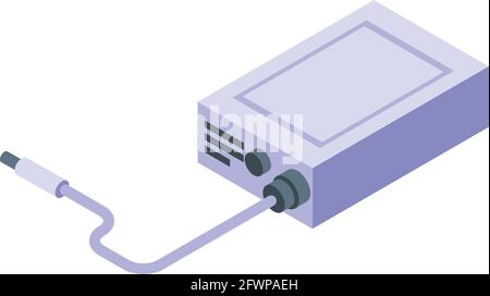 Endoscope adapter icon. Isometric of Endoscope adapter vector icon for web design isolated on white background Stock Vector