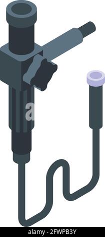 Endoscope examination icon. Isometric of Endoscope examination vector icon for web design isolated on white background Stock Vector