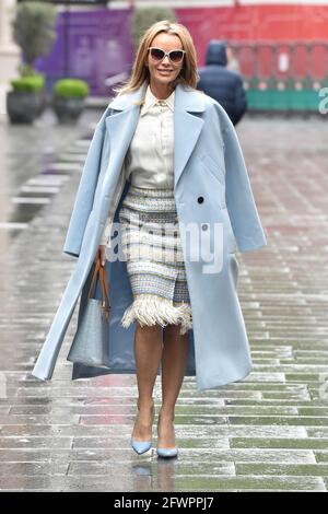 London, UK. 24th May, 2021. Amanda Holden seen at Global Radio Studios in London. Credit: SOPA Images Limited/Alamy Live News Stock Photo