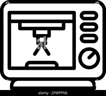 Anatomy bioprinting icon. Outline Anatomy bioprinting vector icon for web design isolated on white background Stock Vector