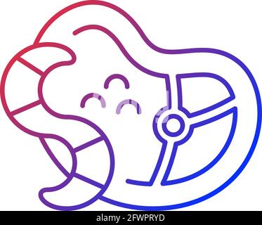 Parasites gradient linear vector icon Stock Vector