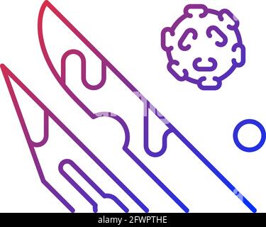 Sharps gradient linear vector icon Stock Vector