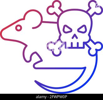 Animals gradient linear vector icon Stock Vector