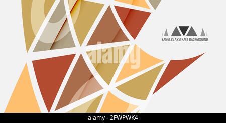Abstract colorful background graphics template with blended triangles Stock Vector