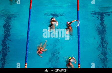 Schwimmbad, Piraeus, Griechenland. Stock Photo