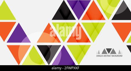 Abstract colorful background graphics template with blended triangles Stock Vector