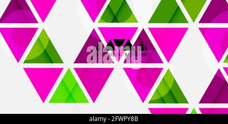 Abstract colorful background graphics template with blended triangles Stock Vector