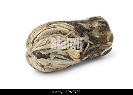 Single Asian dried handmade tea Flower isolated on white background Stock Photo