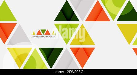 Abstract colorful background graphics template with blended triangles Stock Vector