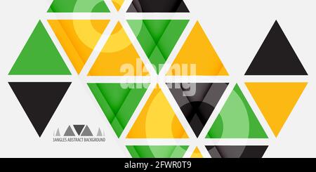 Abstract colorful background graphics template with blended triangles Stock Vector
