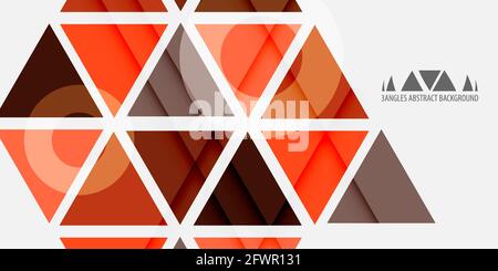 Abstract colorful background graphics template with blended triangles Stock Vector
