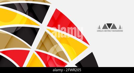 Abstract colorful background graphics template with blended triangles Stock Vector