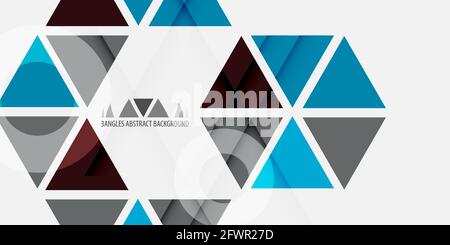 Abstract colorful background graphics template with blended triangles Stock Vector