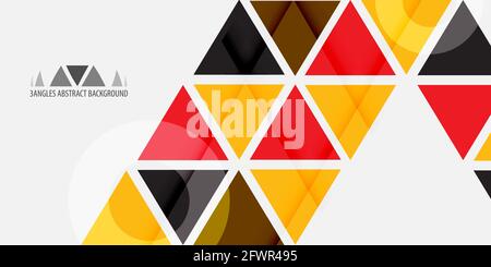 Abstract colorful background graphics template with blended triangles Stock Vector