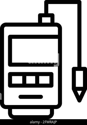 Ph Meter icon vector, filled flat sign, solid pictogram isolated on ...