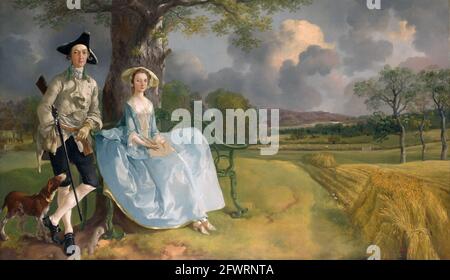 Mr and Mrs Andrews by Thomas Gainsborough (1727-1788), oil on canvas,  c. 1750 Stock Photo