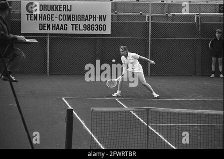 Dutch tennis championships 1971 Scheveningen, 13 August 1971, tennis, The Netherlands, 20th century press agency photo, news to remember, documentary, historic photography 1945-1990, visual stories, human history of the Twentieth Century, capturing moments in time Stock Photo