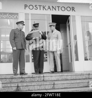 New uniform for PTT (old-current-new), April 4, 1962, uniforms, The Netherlands, 20th century press agency photo, news to remember, documentary, historic photography 1945-1990, visual stories, human history of the Twentieth Century, capturing moments in time Stock Photo