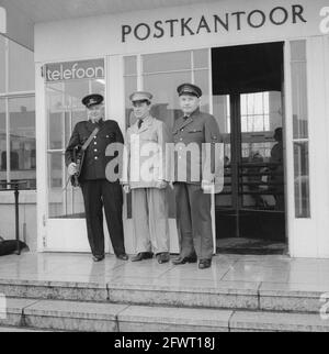 New uniform for PTT (old-current-new), April 4, 1962, uniforms, The Netherlands, 20th century press agency photo, news to remember, documentary, historic photography 1945-1990, visual stories, human history of the Twentieth Century, capturing moments in time Stock Photo