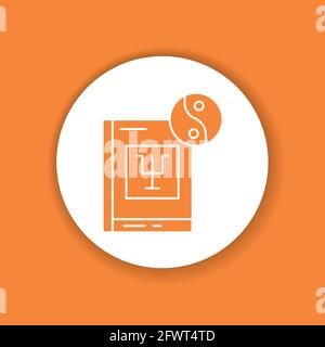 Psychology courses color glyph icon. Mental health. E-learning. Self improvement. Pictogram for web page, mobile app. UI UX GUI design element. Stock Vector