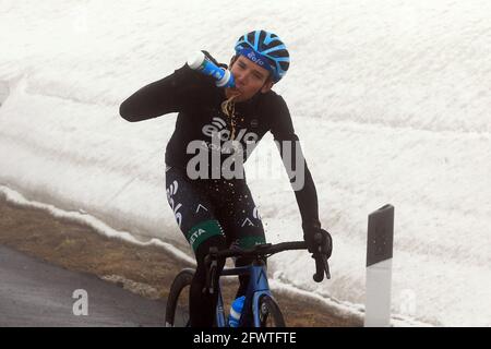 Giau Pass, Italy. 24th May, 2021. Giro d'Italia, Tour of Italy, route stage 16, Sacile to Cortina d'Ampezzo ; 115 FORTUNATO Lorenzo ITA Credit: Action Plus Sports/Alamy Live News Stock Photo