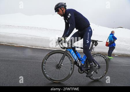 Giau Pass, Italy. 24th May, 2021. Giro d'Italia, Tour of Italy, route stage 16, Sacile to Cortina d'Ampezzo ; 174 OLIVEIRA Nelson POR Credit: Action Plus Sports/Alamy Live News Stock Photo