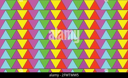 Abstract background of colored triangles Stock Vector