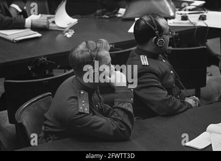 Nuremberg Trial, December 4, 1945, war criminals, trials, justice, World War II, The Netherlands, 20th century press agency photo, news to remember, documentary, historic photography 1945-1990, visual stories, human history of the Twentieth Century, capturing moments in time Stock Photo